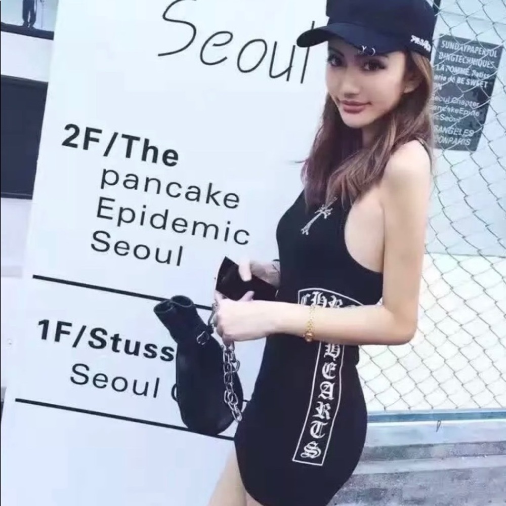 NEW LARGE Chrome Hearts F*CK YOU ribbed Tank top.